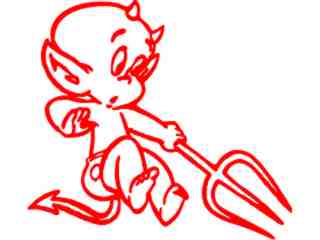  Devil Hot Stuff 1 Decal Proportional