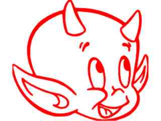  Devil Hot Stuff 3 Decal Proportional