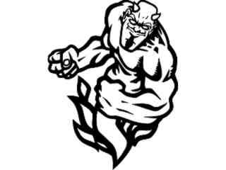  Devil Muscle Fire_ M B 1 Decal Proportional