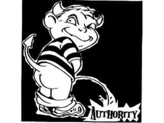  Devil Pisson Authority_ I N V Decal Proportional