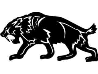  Dinosaurs_ Sabre Tooth Tiger_ 1 3 5_ V A 1 Decal Proportional