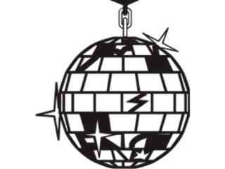  Disco Ball Decal Proportional
