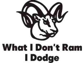  Dodge It Ram It Decal Proportional
