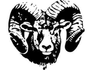  Dodge Ram Head Decal Proportional