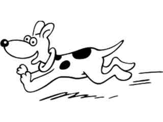  Dog Running_ 0 4 3_ V A 1 Decal Proportional