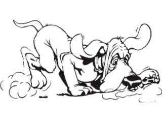  Dog Sniffer Decal Proportional