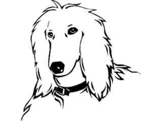  Dogs_ Afghan_ P A 1 Decal Proportional