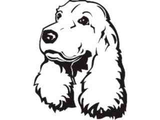  Dogs_ Cocker Spaniel_ P A 1 Decal Proportional