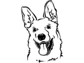  Dogs_ German Shepherd 0 2_ P A 1 Decal Proportional