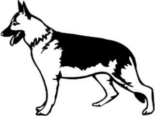  Dogs_ German Shepherd_ 1 3 6_ V A 1 Decal Proportional