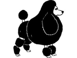  Dogs_ Poodle 2_ 1 3 6_ V A 1 Decal Proportional