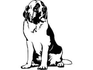  Dogs_ Saint Bernard D R_ P A 1 Decal Proportional