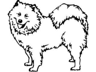  Dogs_ Samoyed_ P A 1 Decal Proportional