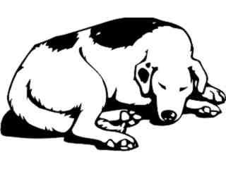  Dogs_ Sleeping Dog_ P A 1 Decal Proportional