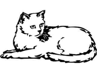  Domestic Animals_ Cat_ P A 1 Decal Proportional