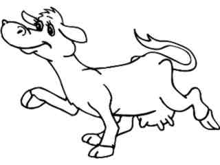  Domestic Animals_ Cow D H_ P A 1 Decal Proportional