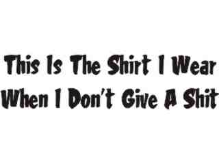  Dont Give Shit Decal Proportional