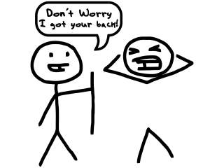  Dont Worry Got Back Stick Figure Decal Proportional