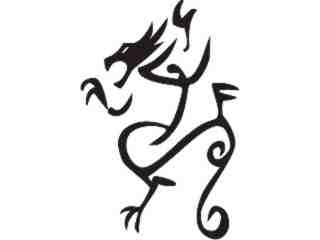  Dragon Scrawl Decal Proportional