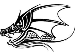  Dragon Tribal 0 6 Decal Proportional