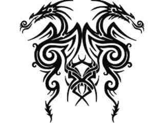  Dragon Tribal Double Side_ D T L Decal Proportional