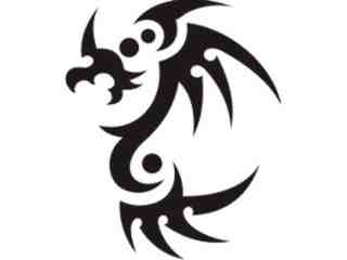  Dragon Tribalized_ 2 5 6 Decal Proportional