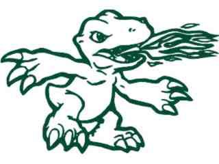 Dragon Video Game Decal Proportional