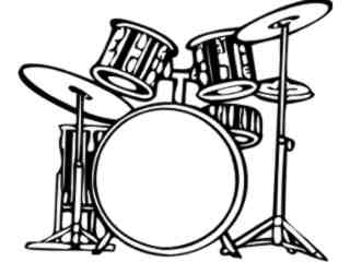  Drums Decal Proportional