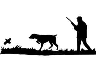  Duck Hunter Waliking Decal Proportional