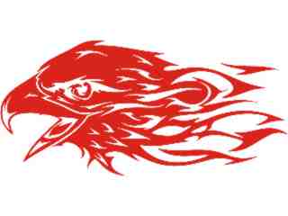  Eagle Flame Head_ 1 2_ E F 1 Decal Proportional
