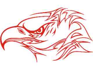  Eagle Flame Head_ 2 5_ E F 1 Decal Proportional