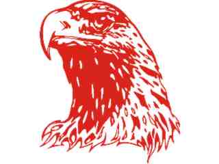  Eagle Flame Head_ 2 6_ E F 1 Decal Proportional
