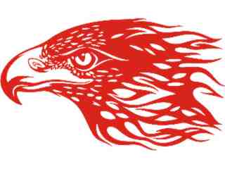  Eagle Flame Head_ 3 2_ E F 1 Decal Proportional