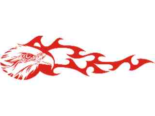  Eagle Head Flame Long_ 0 2_ E F 1 Decal Proportional
