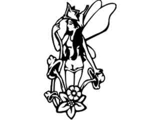  Fairy Mushrooms Decal Proportional