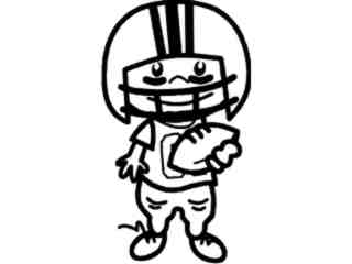  Family Sporty Kid Football Decal Proportional