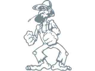  Farmer Tough Guy Decal Proportional