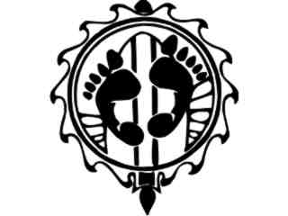  Feet Together Decal Proportional