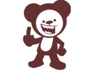  Finger Bear 2 Decal Proportional