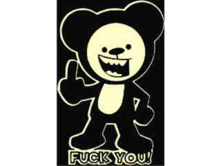  Finger Bear Fuck_ I N V Decal Proportional