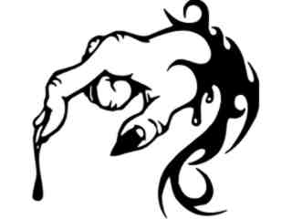  Finger Blood Decal Proportional