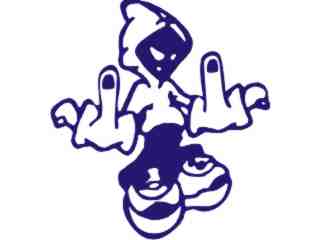  Finger Boy Hood Decal Proportional