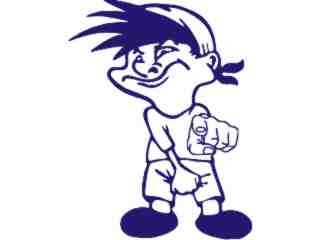  Finger Boy Pointer Decal Proportional