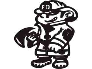  Fire Dept Tough Guy Decal Proportional