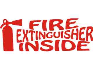  Fire Extinguisher Inside Decal Proportional