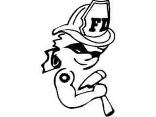  Fire Girl Shades Decal Proportional