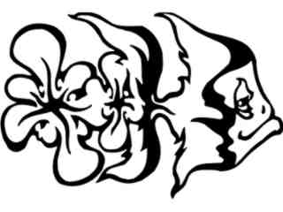  Fish Cool Swim Decal Proportional