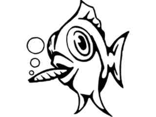  Fish Smoker Decal Proportional