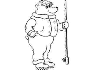  Fishing Bear_ 0 4 5_ V A 1 Decal Proportional