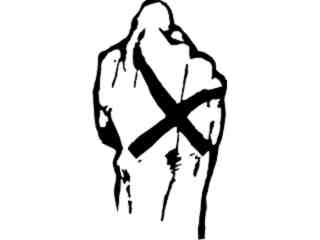  Fist X Decal Proportional